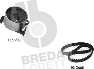 Breda Lorett KCD0261 - Комплект зубчатого ремня ГРМ autosila-amz.com