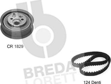 Breda Lorett KCD0274 - Комплект зубчатого ремня ГРМ autosila-amz.com