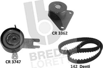 Breda Lorett KCD0765 - Комплект зубчатого ремня ГРМ autosila-amz.com