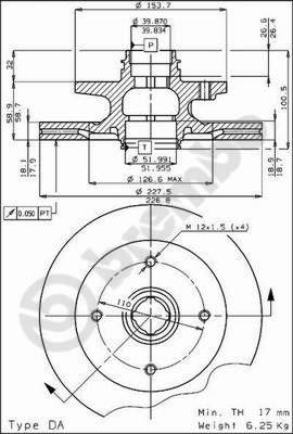 Brembo 09.4471.10 - Тормозной диск autosila-amz.com