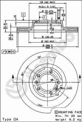 Brembo 09.4115.10 - Тормозной диск autosila-amz.com