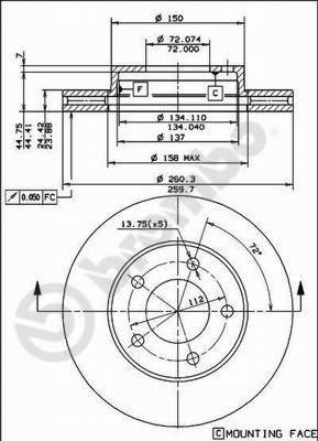 Brembo 09.4866.10 - Тормозной диск autosila-amz.com