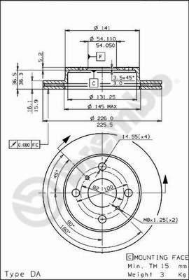 Brembo 09.5693.10 - Тормозной диск autosila-amz.com