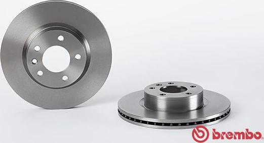 Brembo 09.5889.10 - А/з_Диск тормозной передний (вент.) OPEL Omega B 2.0i 16V (94-00) (кол-во в уп. 2) (286X24X5) autosila-amz.com