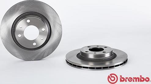 Brembo 09.5307.10 - Диск тормозной передн. SEAT IBIZA I (021A) 06/84-12/93 / SEAT MALAGA (023A) 11/84-12/93 autosila-amz.com