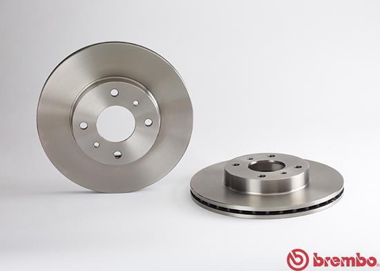 Brembo 09.5254.20 - 09.5254.20 диск тормозной передний!\ Nissan Almera/Primera 1.5-2.2D 98> autosila-amz.com