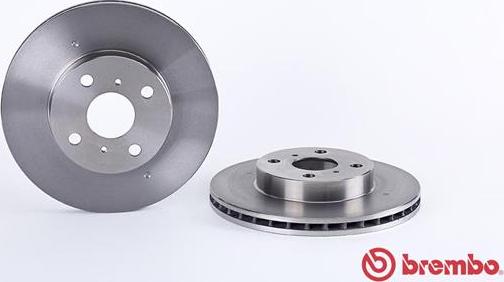 Brembo 09.5736.14 - Диск тормозной (Спереди) Toyota Corolla (E120) 00-07 / Corolla Fielder (E120) 00-06 / Corolla JPN (E autosila-amz.com