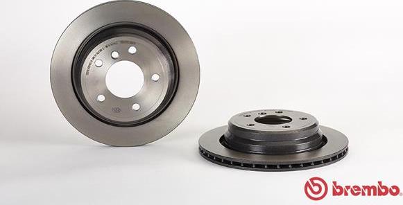 Brembo 09.6841.11 - Диск тормозной задн. с УФ покрытием BMW 5 (E39) 11/95-06/03 / BMW 5 Touring (E39) 09/96-05/04 autosila-amz.com