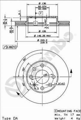 Brembo 09.8635.75 - Тормозной диск autosila-amz.com