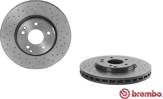 Brembo 09.8304.2X - Диск тормозной передн. серии Brembo Xtra MERCEDES-BENZ C-CLASS (W203) 05/00-08/07 / MERCEDES-BENZ C-CLASS Coupe (CL20 autosila-amz.com