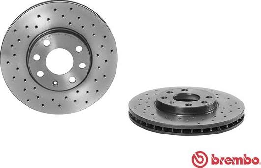 Brembo 09.7628.1X - Тормозной диск, 1шт., Xtra, Вентилируемый/перфорированный, перфорир., передн Лев/Прав, наружный диам autosila-amz.com