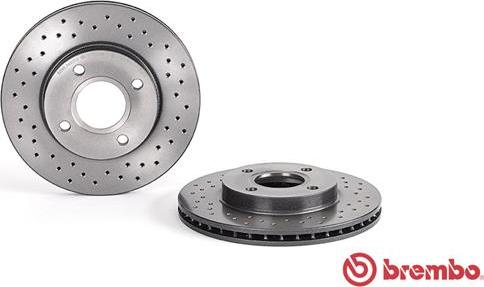 Brembo 09.7806.1X - 09.7806.1X диск тормозной передний! перфорированный Xtra\ Ford Focus 1.4i-1.6i 16V 96> autosila-amz.com