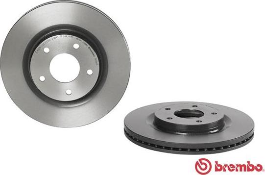 Brembo 09.B596.11 - Диск тормозной перед NISSAN JUKE (N15) 1.6 DIG-T 10- autosila-amz.com