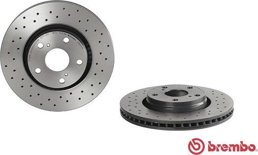 Brembo 09.B043.1X - Диск тормозной передн. серии Brembo Xtra TOYOTA AURIS (_E18_) 10/12-> / TOYOTA AURIS TOURING SPORTS Estate (_E18_) 07/13-> / TOY autosila-amz.com