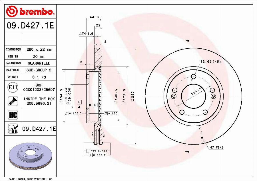 Brembo KT 08 013 - Комплект тормозов, дисковый тормозной механизм autosila-amz.com
