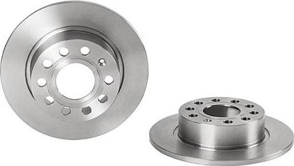 Brembo 08.9502.10 - 08.9502.10 диск тормозной задний!\ Audi A3, Skoda Octavia, VW Golf 1.4-2.0i/TDi 00> autosila-amz.com