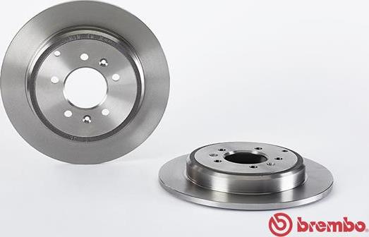 Brembo 08.5344.20 - Диск тормозной задн. PEUGEOT 605 (6B) 06/89-09/99 autosila-amz.com