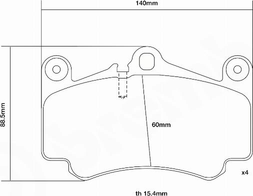 Brembo 07.B314.16 - Комплект высокоэффективных тормозных колодок autosila-amz.com