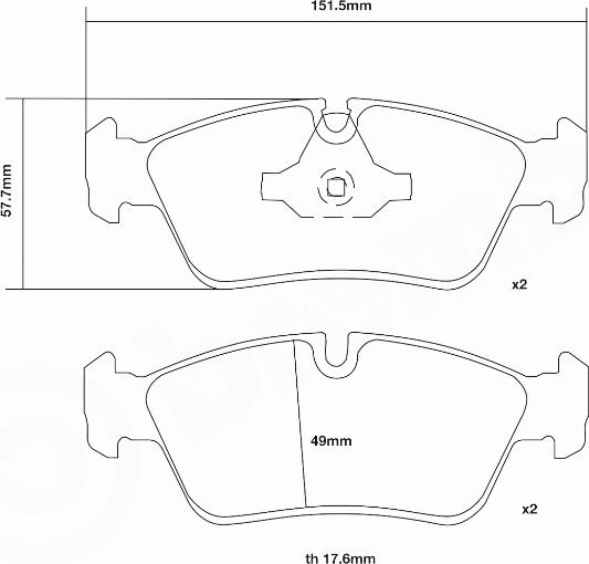 Brembo 07.B314.33 - Комплект высокоэффективных тормозных колодок autosila-amz.com