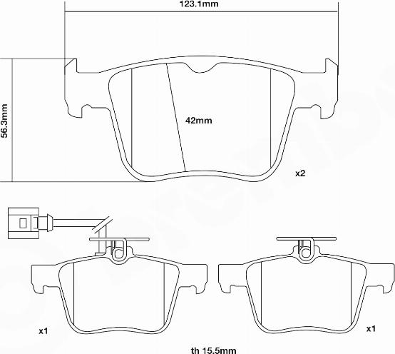 Brembo 07.B315.93 - Комплект высокоэффективных тормозных колодок autosila-amz.com