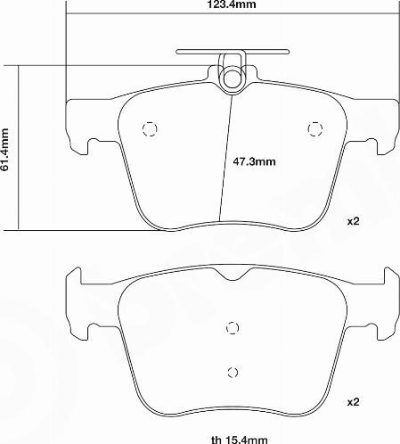 Brembo 07.B315.42 - Комплект высокоэффективных тормозных колодок autosila-amz.com