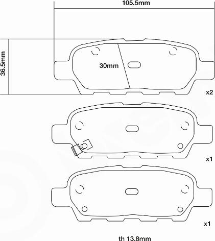 Brembo 07.B315.87 - Комплект высокоэффективных тормозных колодок autosila-amz.com