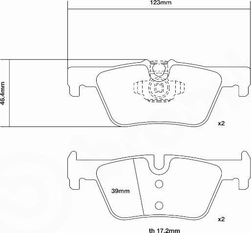 Brembo 07.B315.75 - Комплект высокоэффективных тормозных колодок autosila-amz.com