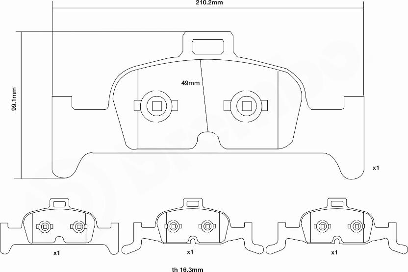 Brembo 07.D435.40 - Комплект высокоэффективных тормозных колодок autosila-amz.com