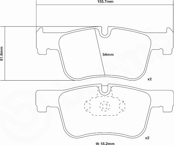 Brembo 07.D435.42 - Комплект высокоэффективных тормозных колодок autosila-amz.com