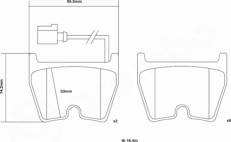 Brembo 07.D435.65 - Комплект высокоэффективных тормозных колодок autosila-amz.com