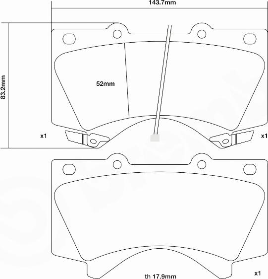 Brembo 07.D435.35 - Комплект высокоэффективных тормозных колодок autosila-amz.com