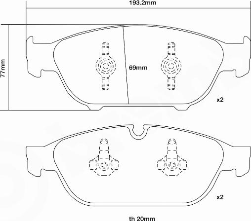 Brembo 07.D435.23 - Комплект высокоэффективных тормозных колодок autosila-amz.com