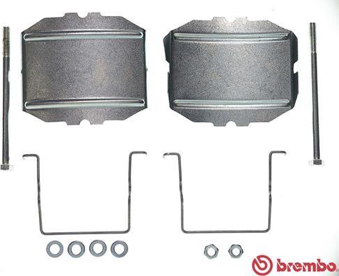 Brembo A 02 232 - Комплектующие для колодок дискового тормоза autosila-amz.com