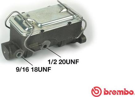 Brembo M 59 058 - Главный тормозной цилиндр autosila-amz.com