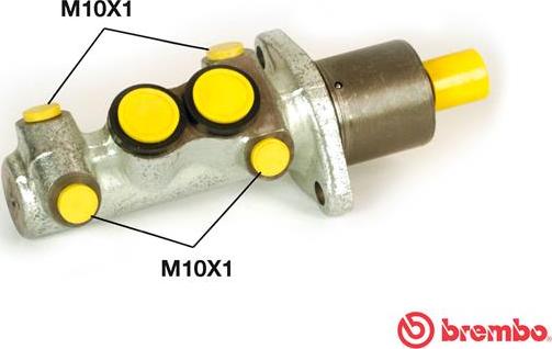 Brembo M 50 022 - Главный тормозной цилиндр autosila-amz.com