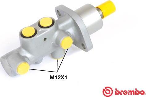 Brembo M 61 075 - Главный тормозной цилиндр autosila-amz.com