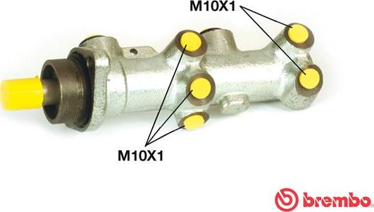 Brembo M 61 114 - Главный тормозной цилиндр autosila-amz.com