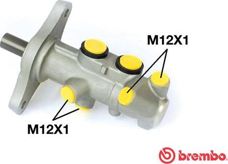 Brembo M 85 001 - Главный тормозной цилиндр autosila-amz.com