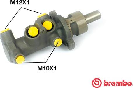 Brembo M 24 003 - Цилиндр тормозной главный FORD FOCUS (DAW, DBW) 10/98-12/07 / FORD FOCUS II Saloon (DB_) 04/05-> / autosila-amz.com