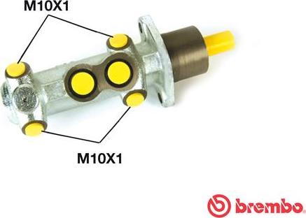 Brembo M 23 004 - Главный тормозной цилиндр autosila-amz.com