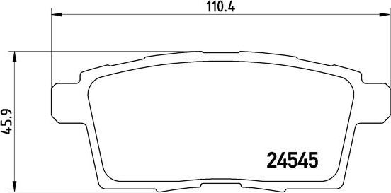 Brembo P 49 041 - Тормозные колодки, дисковые, комплект autosila-amz.com