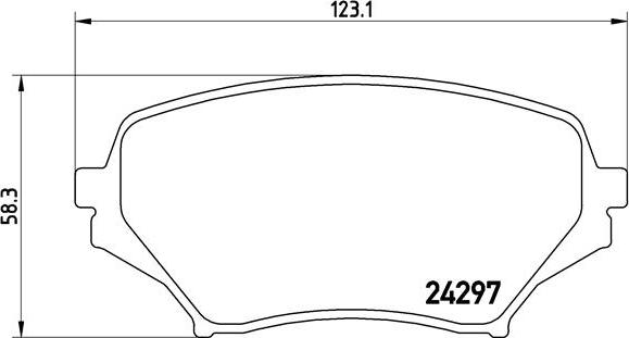 Brembo P 49 043 - Тормозные колодки, дисковые, комплект autosila-amz.com