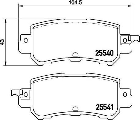 Brembo P 49 047 - Тормозные колодки, дисковые, комплект autosila-amz.com