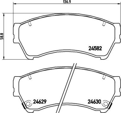 Brembo P 49 039 - Тормозные колодки, дисковые, комплект autosila-amz.com