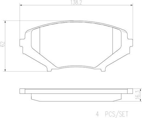 Brembo P49034N - Тормозные колодки, дисковые, комплект autosila-amz.com