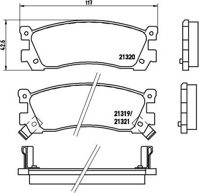 Brembo P 49 025 - Тормозные колодки, дисковые, комплект autosila-amz.com