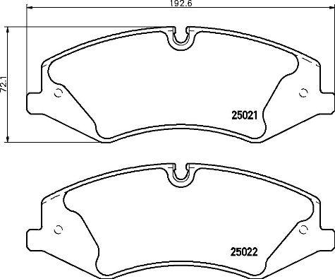 Brembo P 44 024 - Тормозные колодки, дисковые, комплект autosila-amz.com