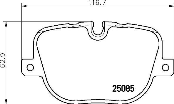 Brembo P 44 025 - Тормозные колодки, дисковые, комплект autosila-amz.com