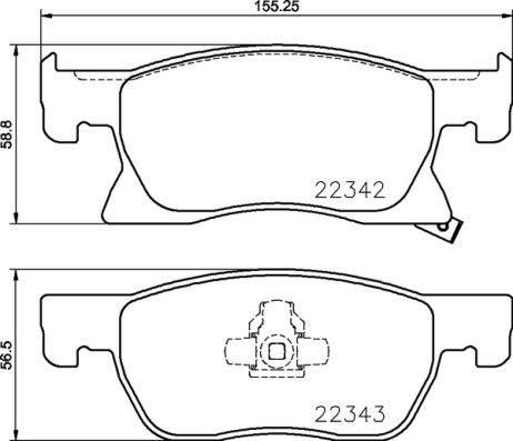 Brembo P 59 092 - Тормозные колодки, дисковые, комплект autosila-amz.com