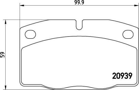 Brembo P 59 005 - Тормозные колодки, дисковые, комплект autosila-amz.com